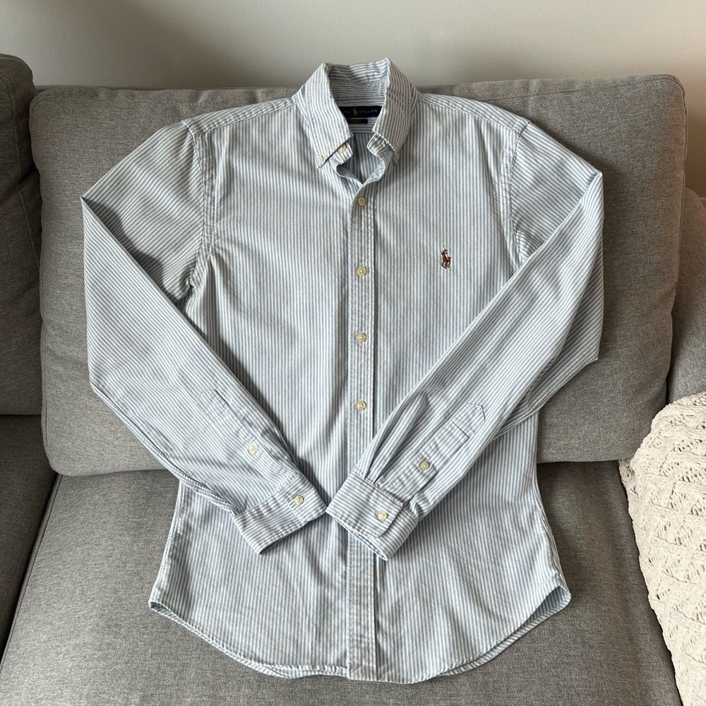 Ralph Lauren Blue Striped Men's Shirt